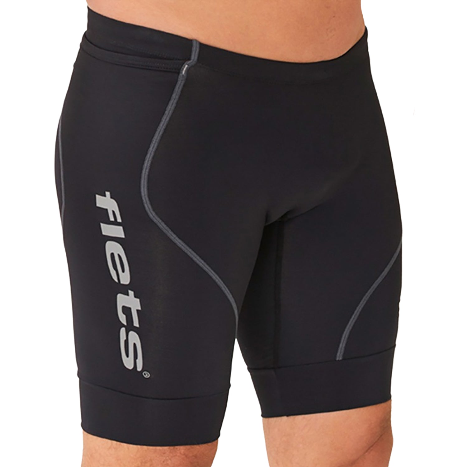 Bermuda Multisport Running - Preta l logo F ESTANHO l Masc Bermuda Corrida Masculina Compressão Parte de Baixo Flets 