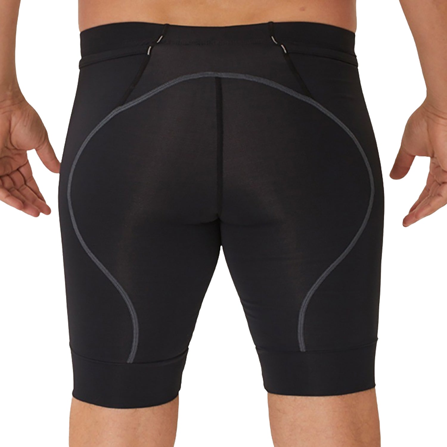 Bermuda Multisport Running - Preta l logo F ESTANHO l Masc Bermuda Corrida Masculina Compressão Parte de Baixo Flets 