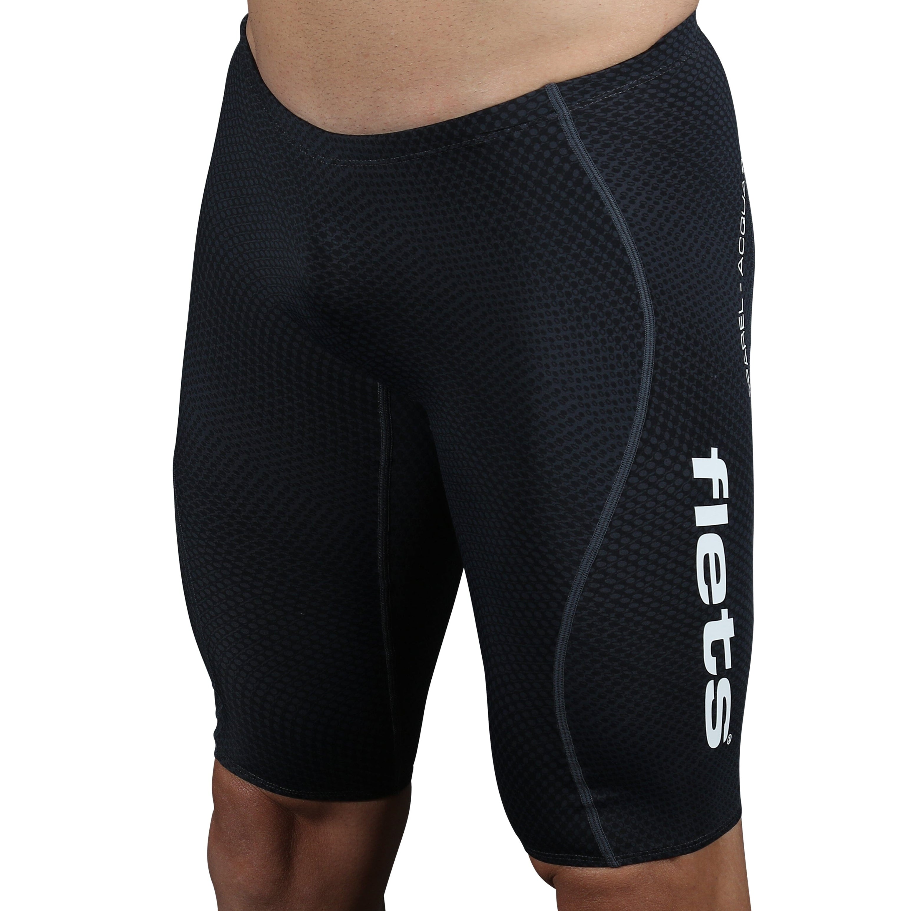 Bermuda Natação Masc l Acquatech Figura a Fundo Cinza FLETS 