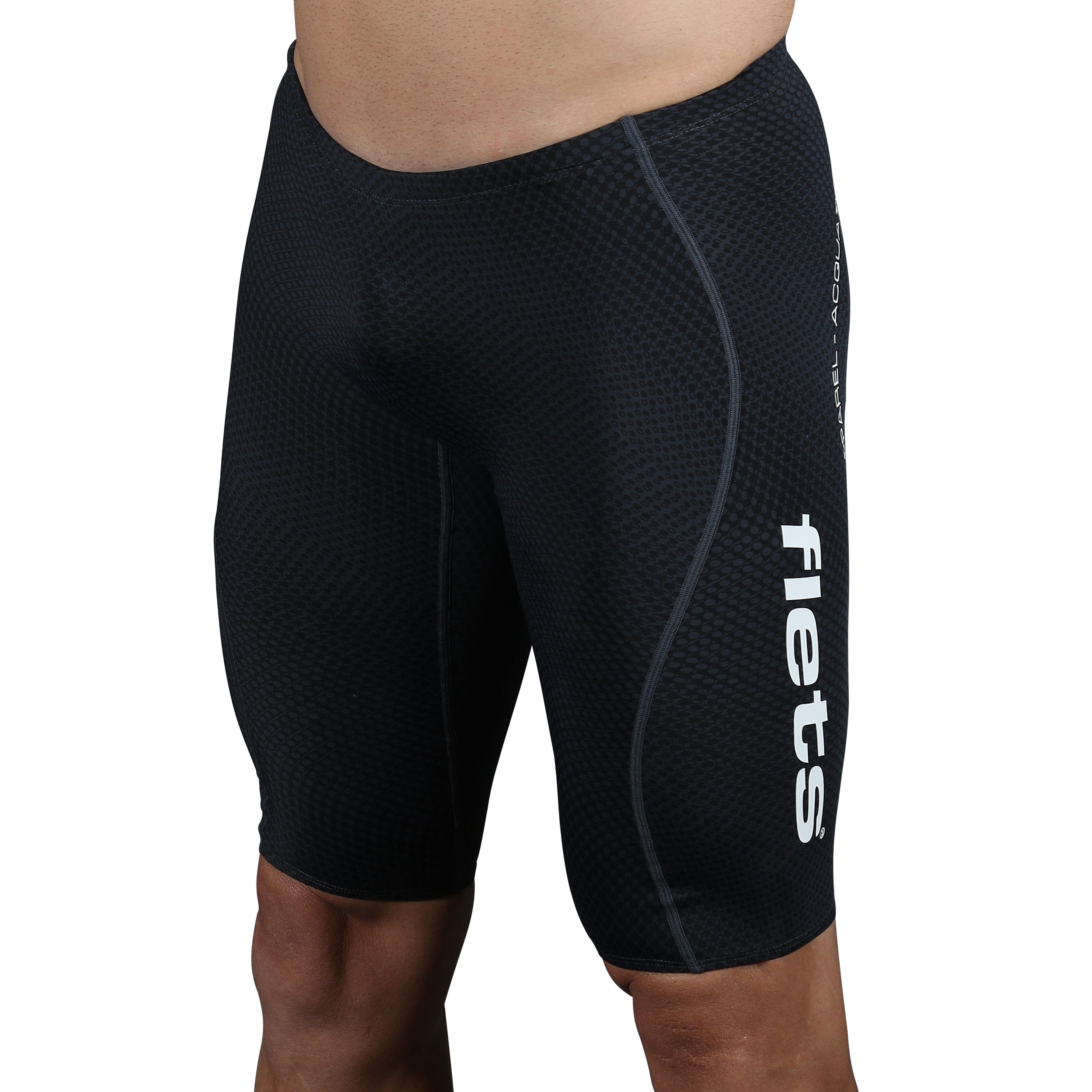 Bermuda Natação Masc l Acquatech Figura a Fundo Cinza FLETS 