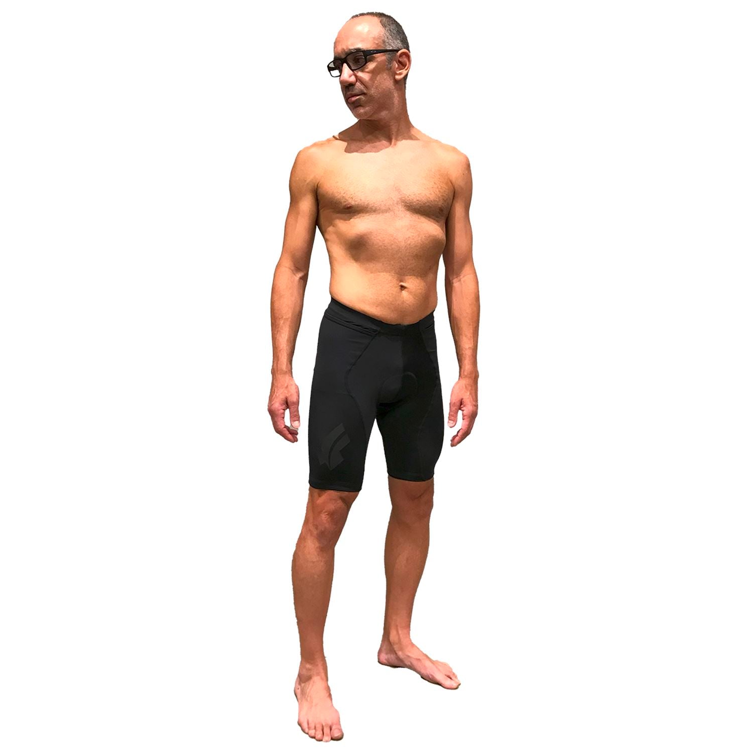 Bermuda NOVA CYCLETECH - ALLBLACK | MASC Bermuda Ciclismo Basic Compressão Masculina Parte de Baixo FLETS 