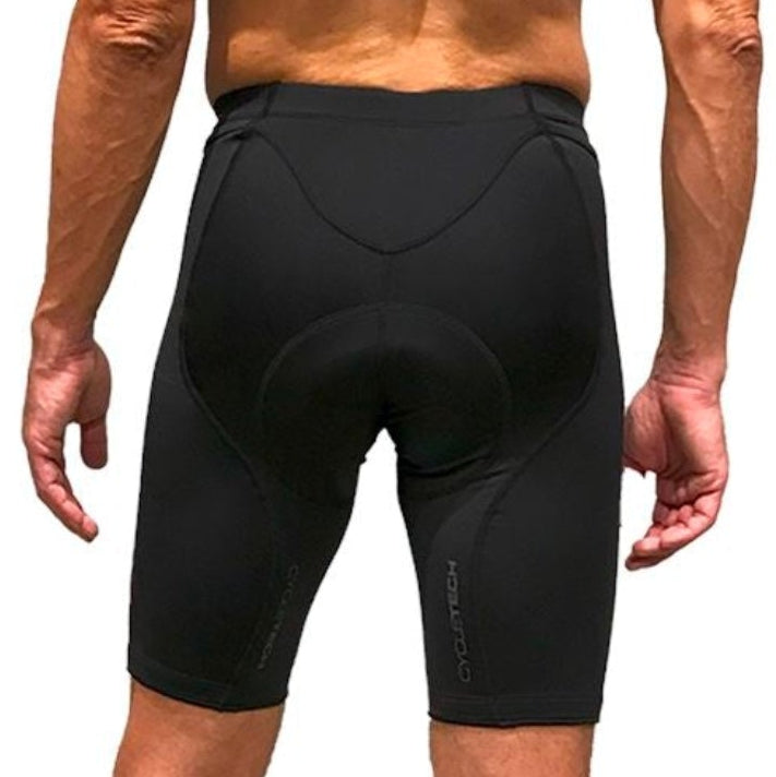 Bermuda NOVA CYCLETECH - ALLBLACK | MASC Bermuda Ciclismo Basic Compressão Masculina Parte de Baixo FLETS 