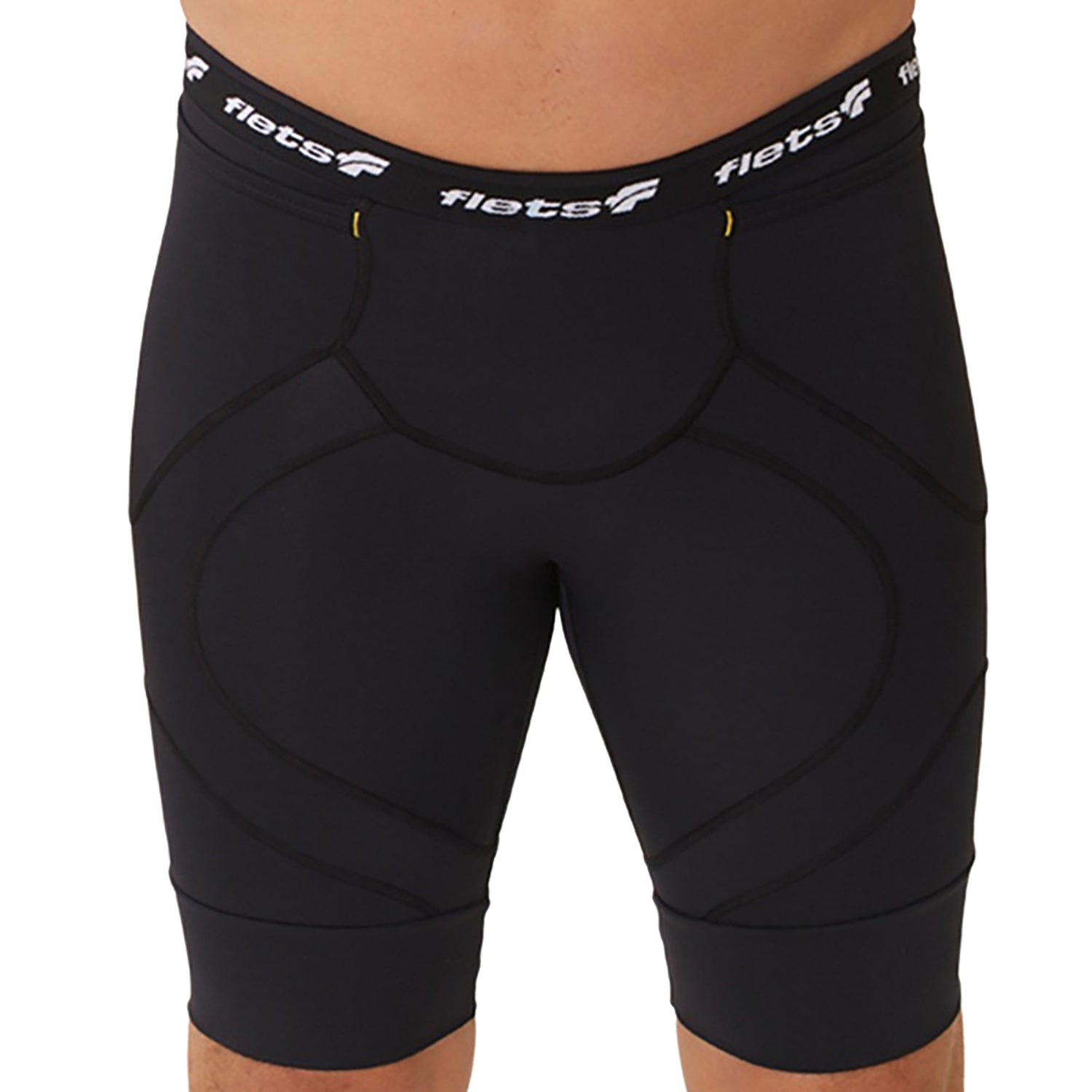 Bermuda RUN X3X COMPRESSION ULTRA - Preta l Masc Bermuda Corrida Masculina Compressão Parte de Baixo FLETS 