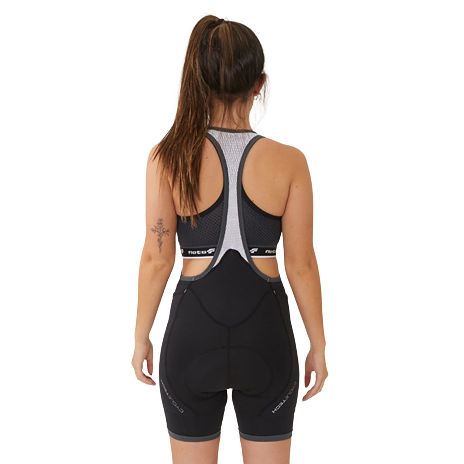 BRETELLE BASIC COMPRESSION FEMININO COM F ESTANHO Bretelle Ciclismo Feminino Compressão Flets 