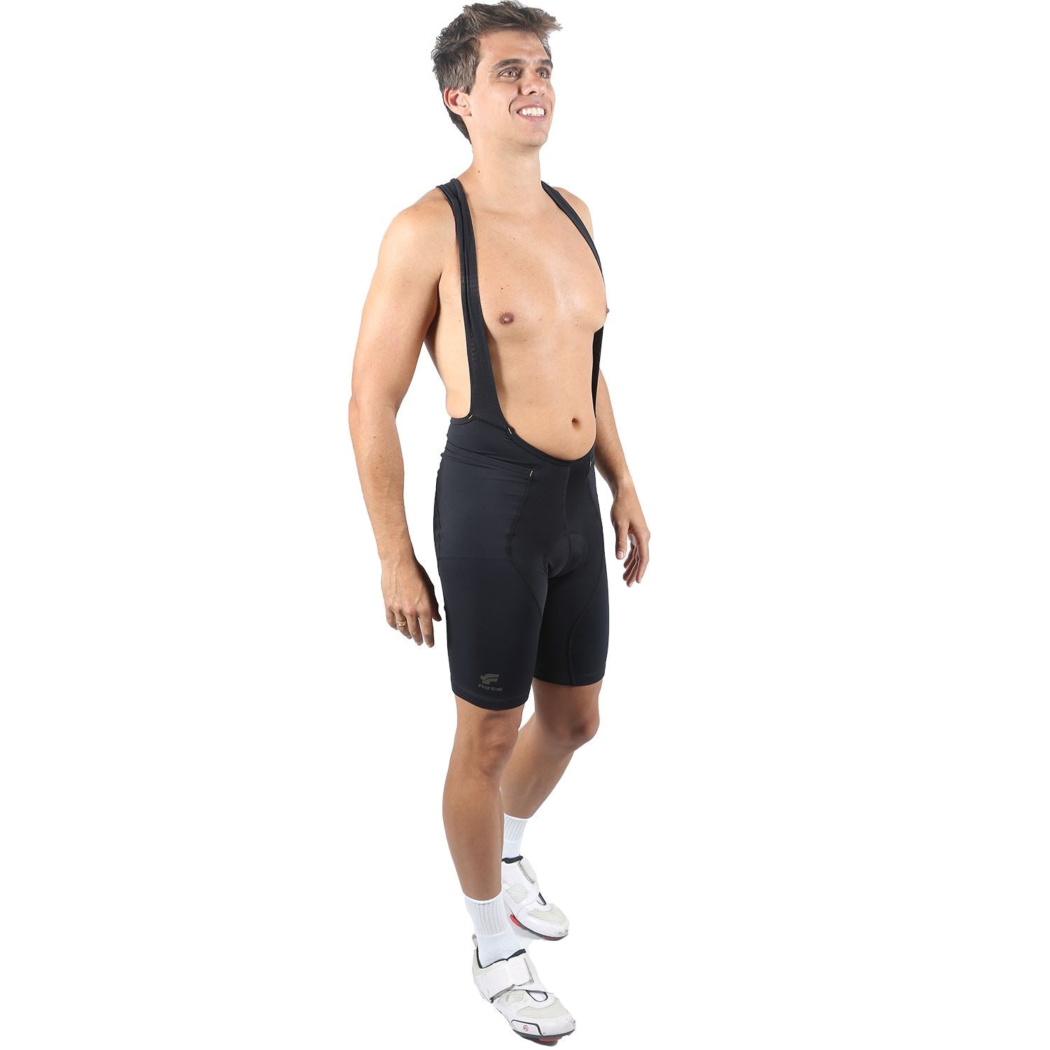 Bretelle Masc P&PEasy l All Black Bretelle Ciclismo Masculino Compressão Corpo Inteiro FLETS 