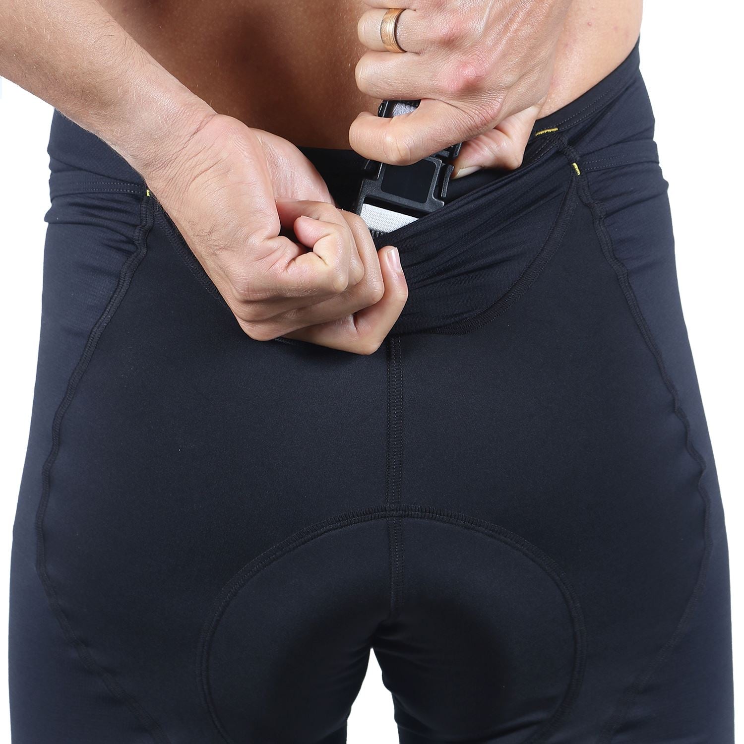 Bretelle Masc P&PEasy l All Black Bretelle Ciclismo Masculino Compressão Corpo Inteiro FLETS 