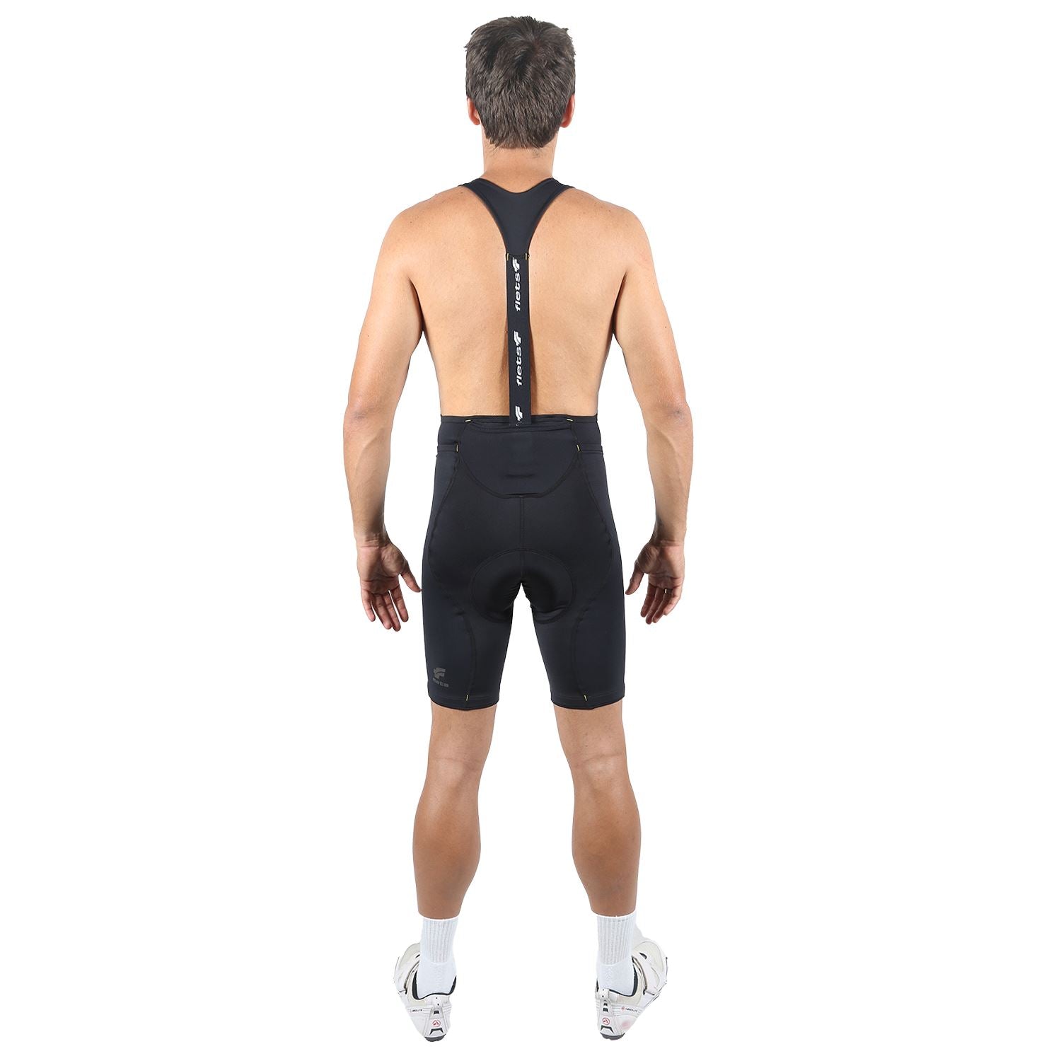 Bretelle Masc P&PEasy l All Black Bretelle Ciclismo Masculino Compressão Corpo Inteiro FLETS 