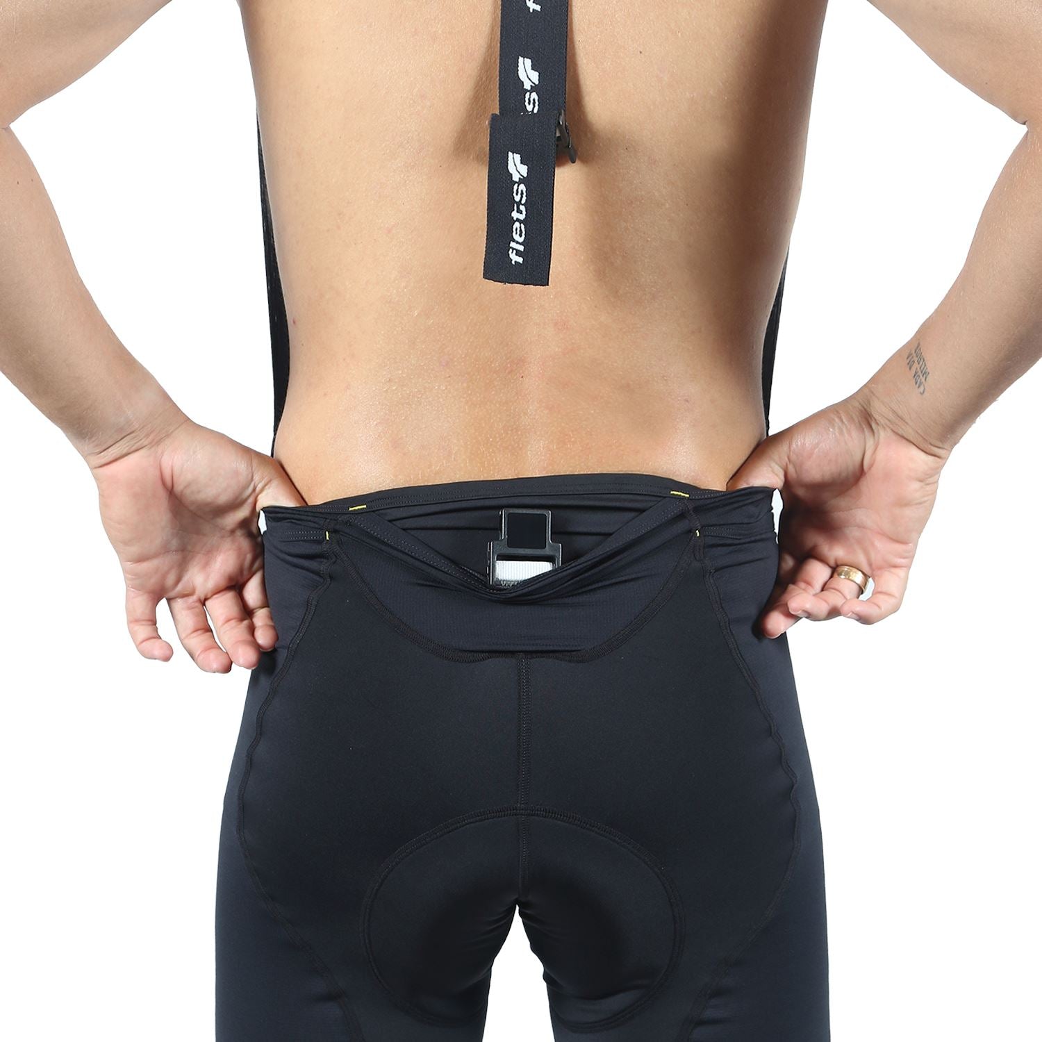 Bretelle Masc P&PEasy l All Black Bretelle Ciclismo Masculino Compressão Corpo Inteiro FLETS 