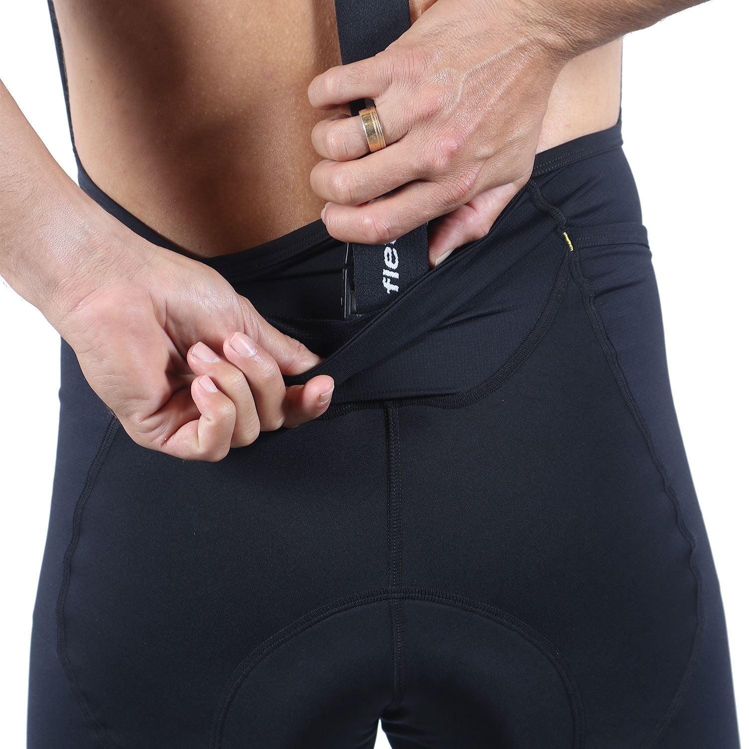 Bretelle Masc P&PEasy l All Black Bretelle Ciclismo Masculino Compressão Corpo Inteiro FLETS 