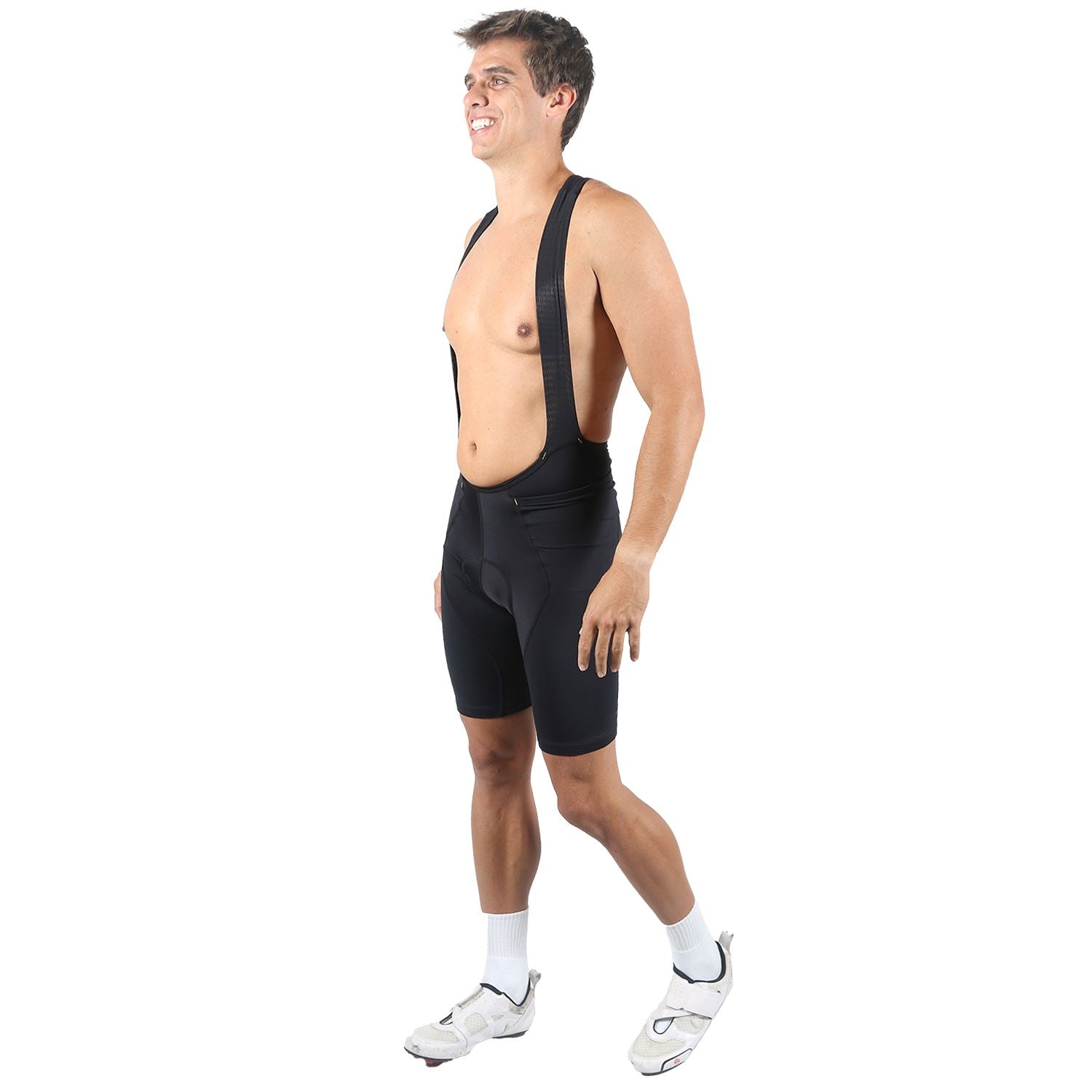 Bretelle Masc P&PEasy l All Black Bretelle Ciclismo Masculino Compressão Corpo Inteiro FLETS 
