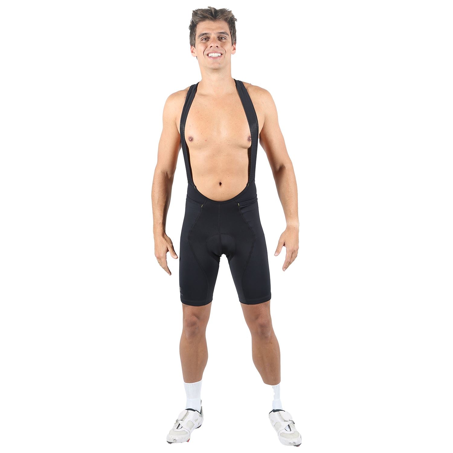 Bretelle Masc P&PEasy l All Black Bretelle Ciclismo Masculino Compressão Corpo Inteiro FLETS 