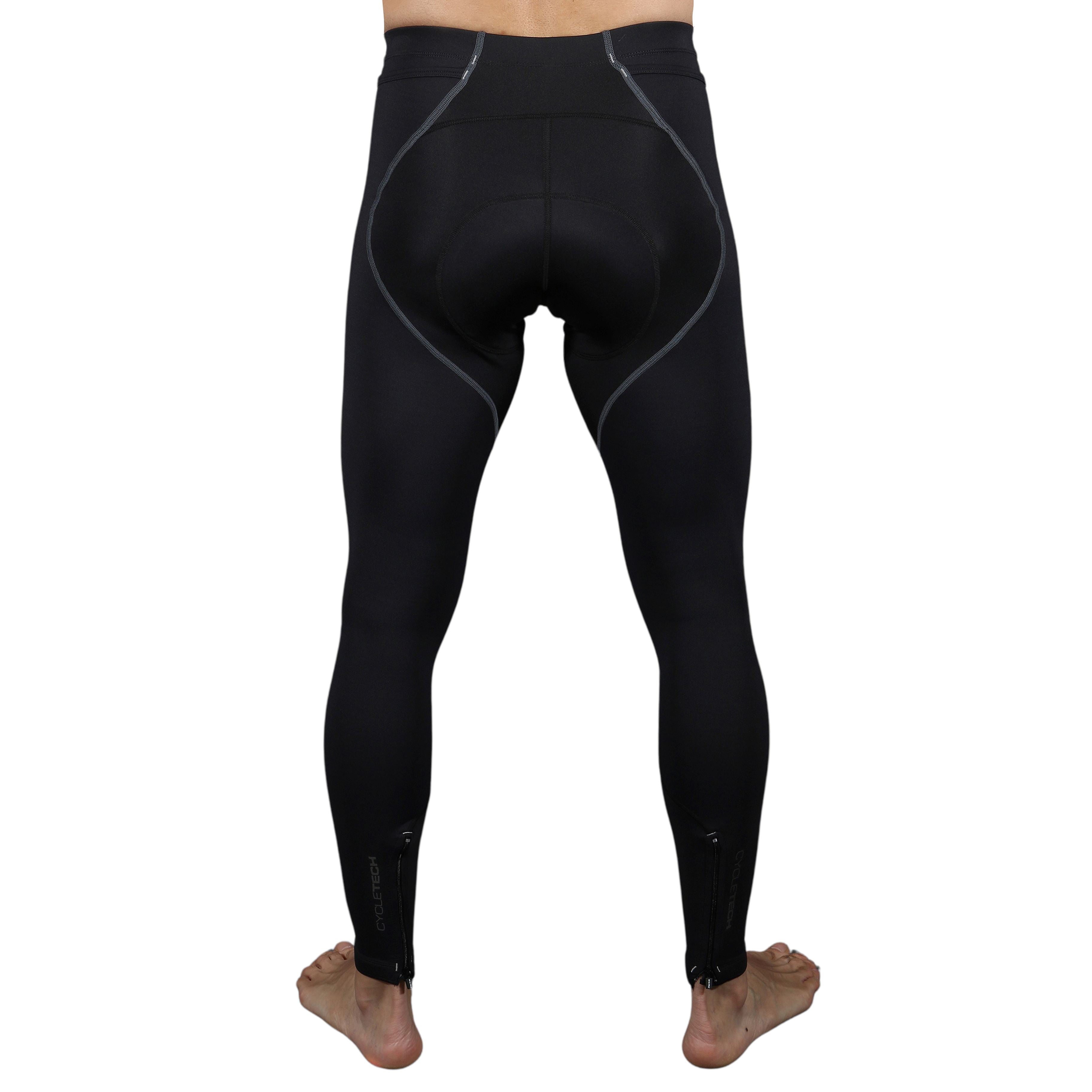 Calça Ciclismo Basic - Preto c/ F ESTANHO l Masc Calça Ciclismo Masculina Compressão Parte de Baixo Flets 
