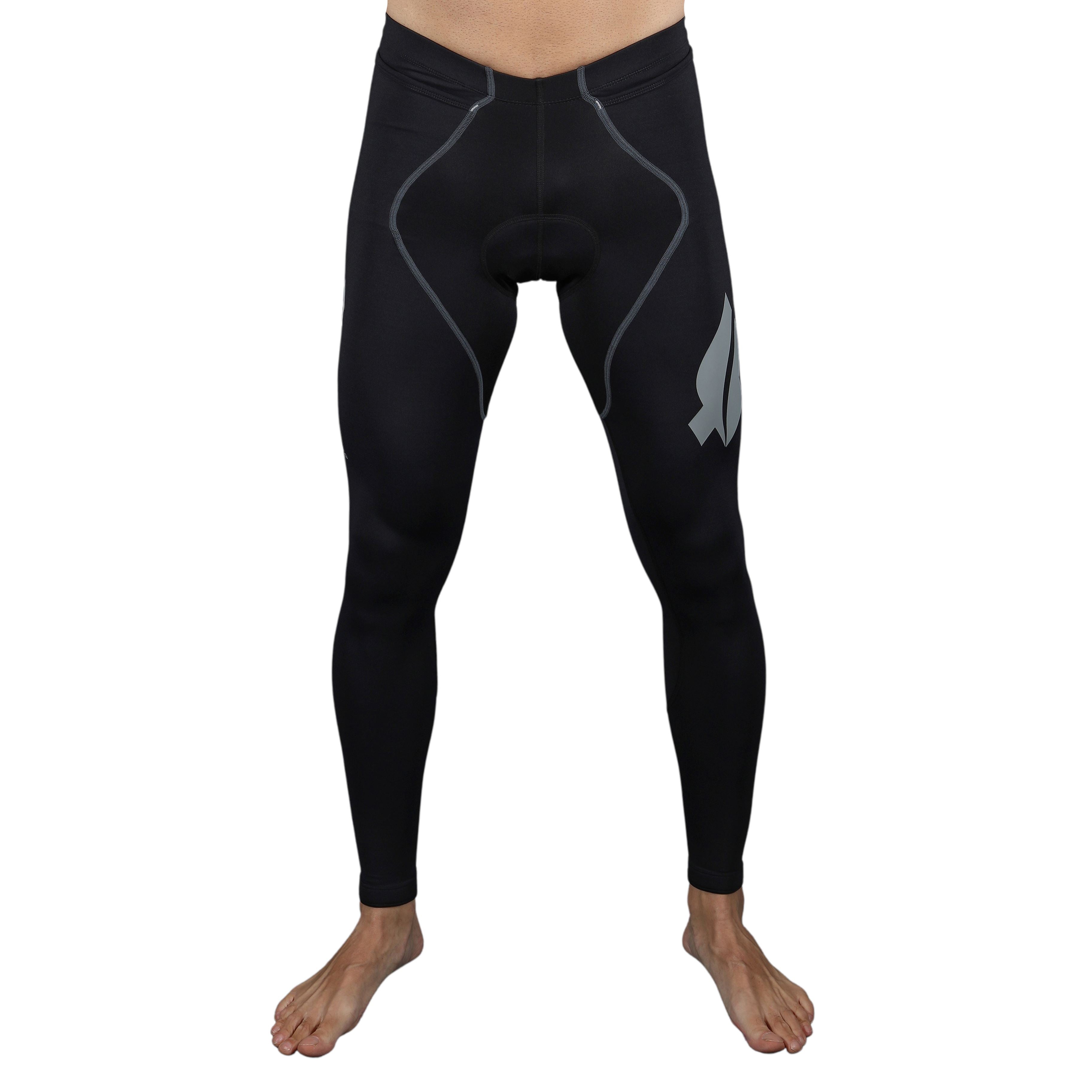 Calça Ciclismo Basic - Preto c/ F ESTANHO l Masc Calça Ciclismo Masculina Compressão Parte de Baixo Flets 