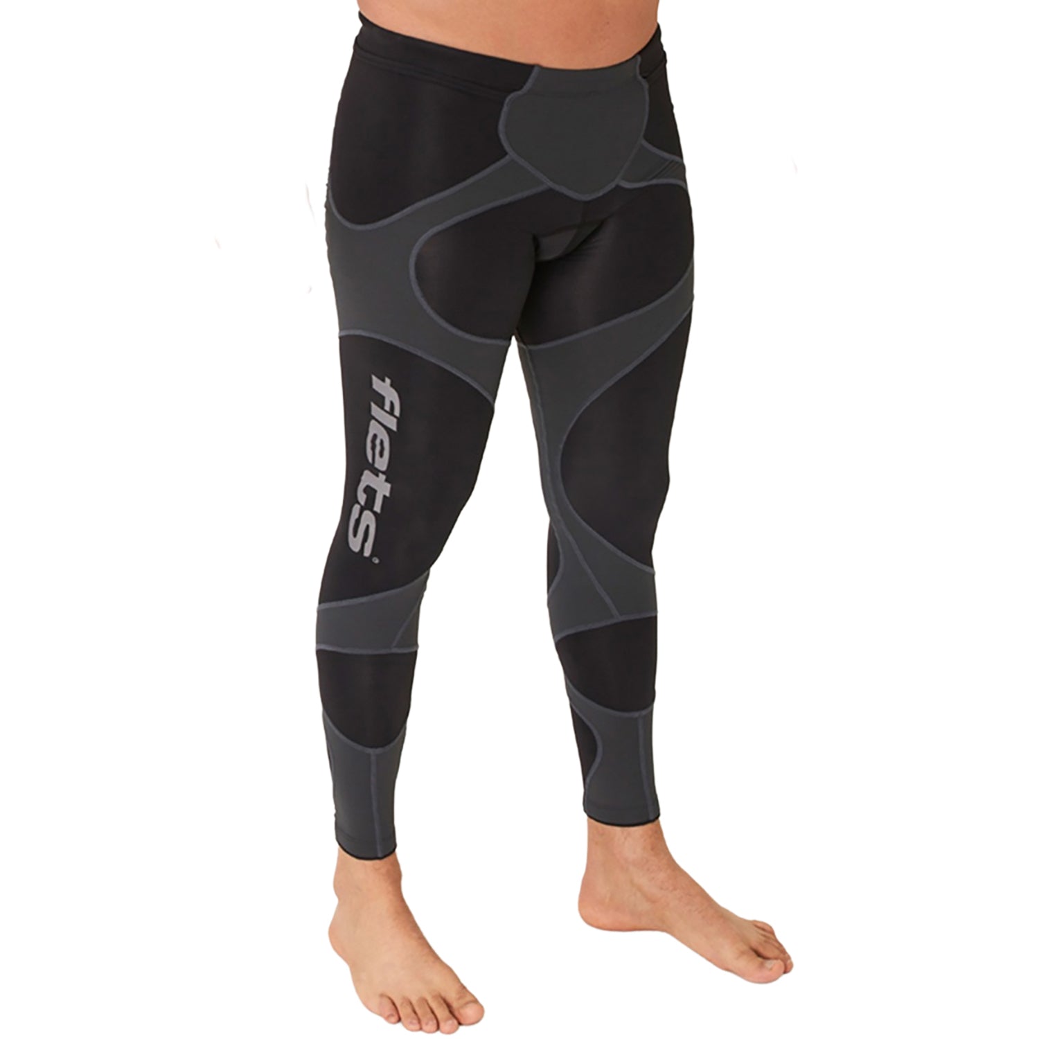 Calça Ciclismo X3X COMPRESSION ULTRA - Preto e Estanho Calça Ciclismo Masculina Compressão Parte de Baixo Flets 