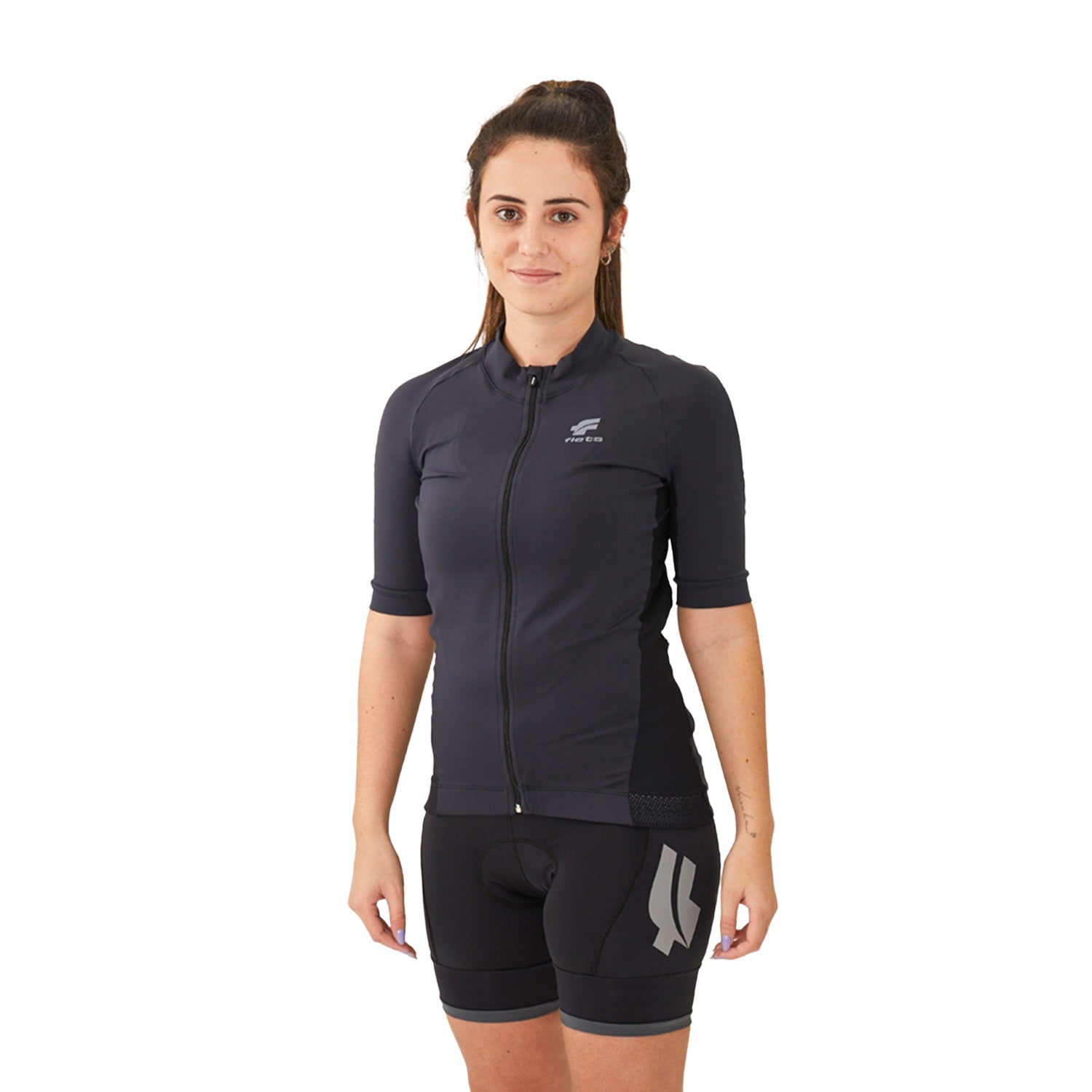 CAMISA CICLISMO MANGA CURTA SEM RECORTE FEMININA Camisa Ciclismo Feminina Parte de Cima Flets 