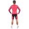 Jersey Manga Longa Masculina | Vermelha c/ Estanho Camisa Ciclismo Masculina Parte de Cima FLETS 