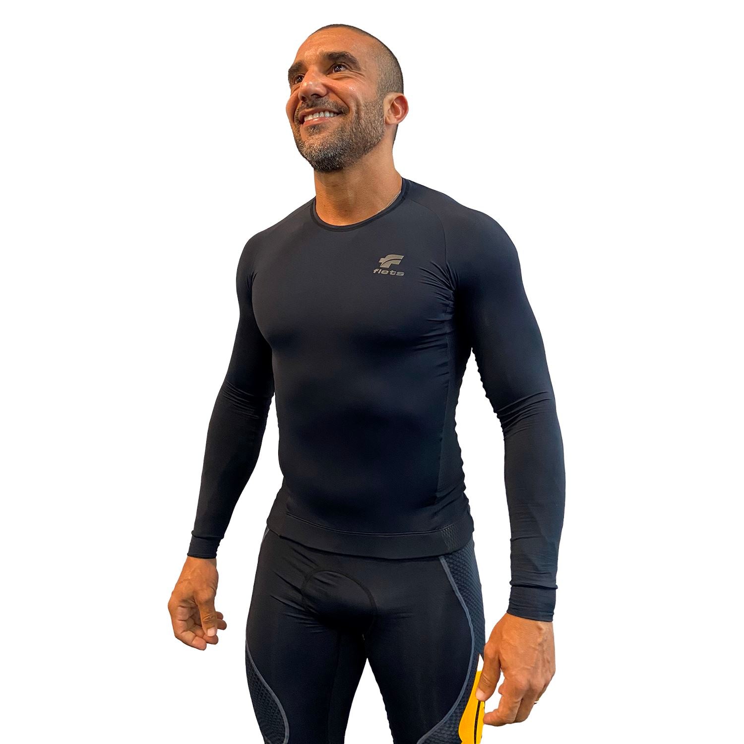 Prolayer Edição Limitada AllBlack Masculina Camisa Prolayer Masculina Parte de Cima FLETS 