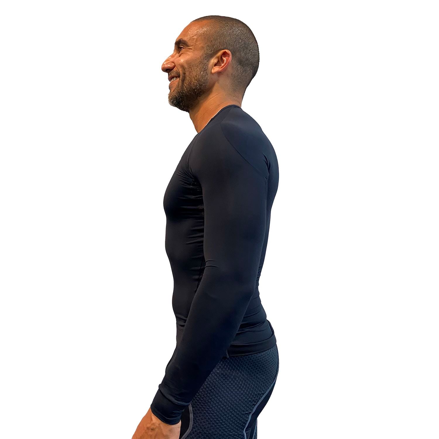 Prolayer Edição Limitada AllBlack Masculina Camisa Prolayer Masculina Parte de Cima FLETS 