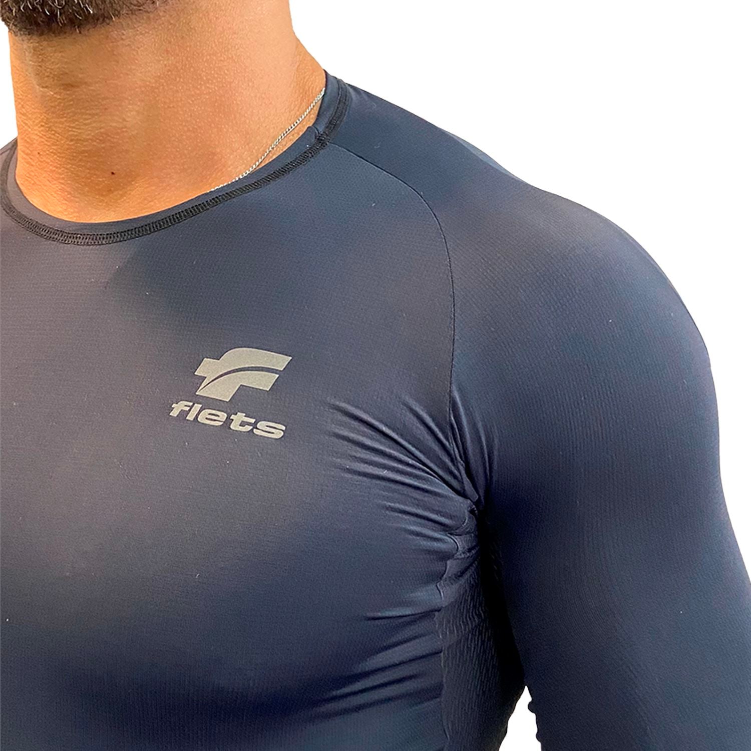 Prolayer Edição Limitada AllBlack Masculina Camisa Prolayer Masculina Parte de Cima FLETS 