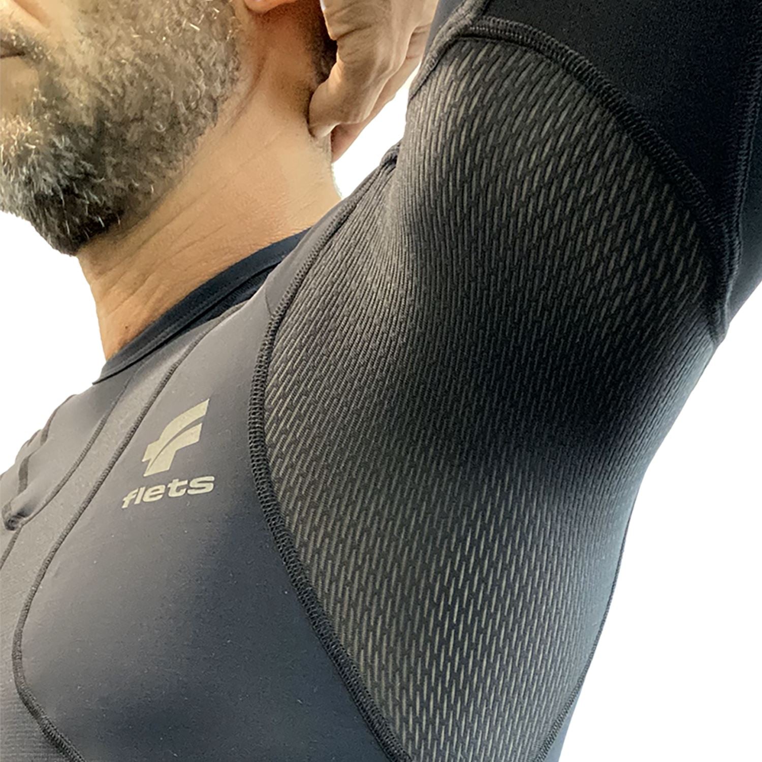 Prolayer Masc l X3X Compression Ultra AllBlack Camisa Prolayer Masculina Parte de Cima FLETS 