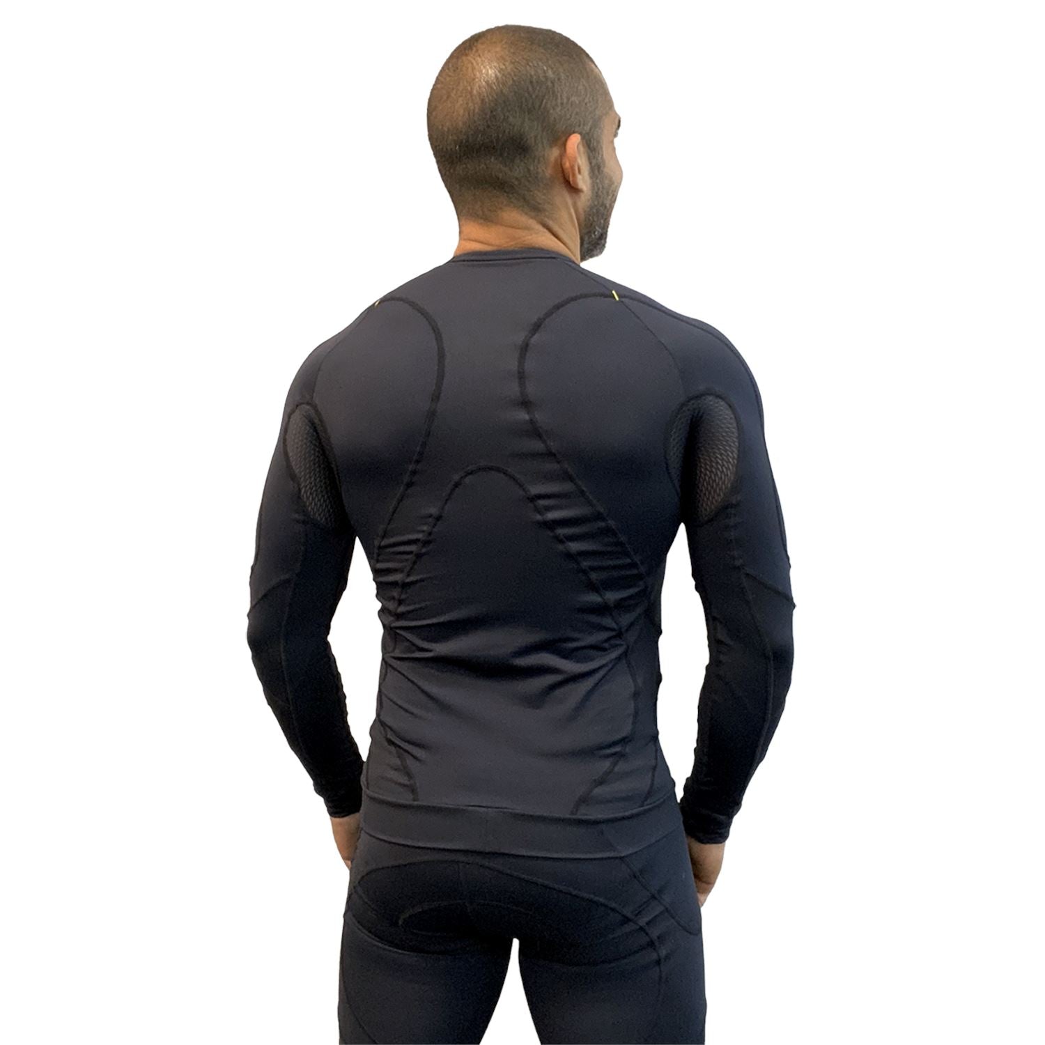 Prolayer Masc l X3X Compression Ultra AllBlack Camisa Prolayer Masculina Parte de Cima FLETS 