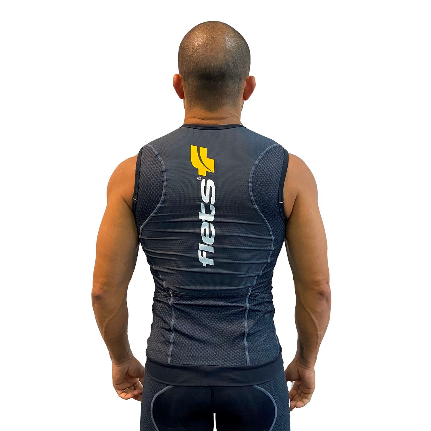 Regata Multisport Tri-Run - Preta /FFE Regata Triathlon Masculina Parte de Cima FLETS 