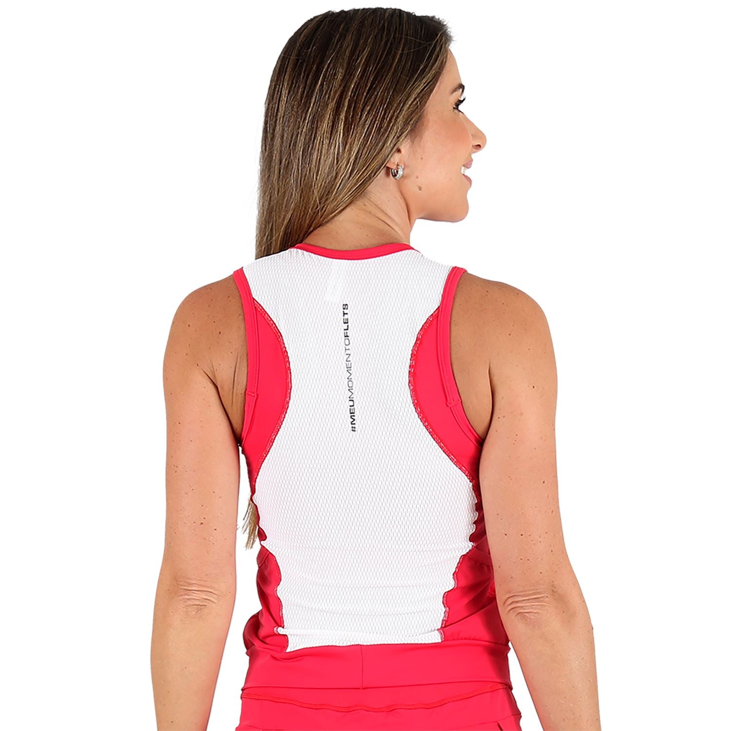 Regata Zíper Fem l Vermelho Regata Multisport Feminina FLETS 