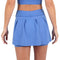 Saia Shorts l Azul Saia Shorts Feminino Fitness Parte de Baixo FLETS 