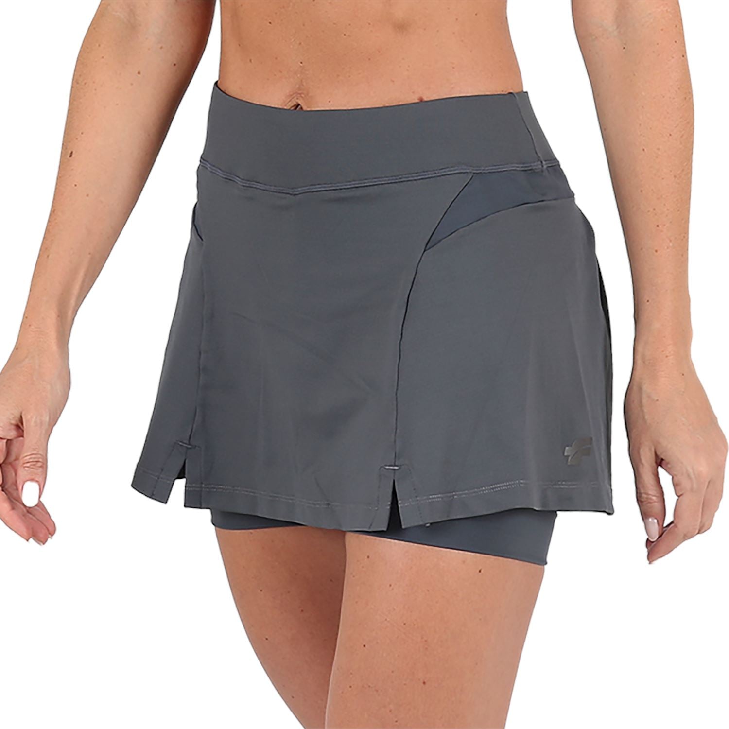 Saia Shorts l Estanho Saia Shorts Feminino Fitness Parte de Baixo FLETS 