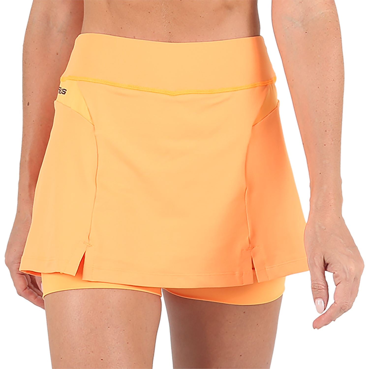 Saia Shorts l Laranja Flúor Saia Shorts Feminino Fitness Parte de Baixo FLETS 