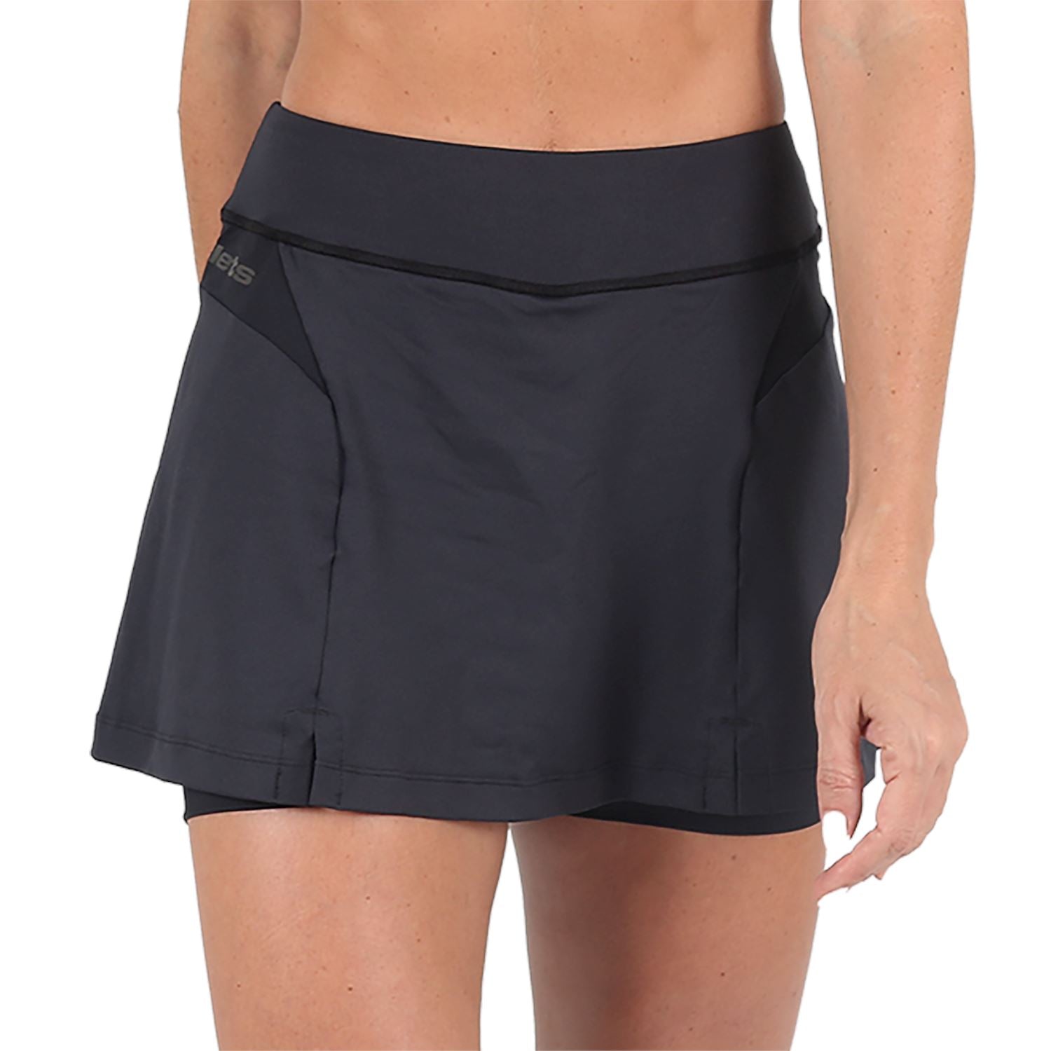 Saia Shorts l Preto Saia Shorts Feminino Fitness Parte de Baixo FLETS 