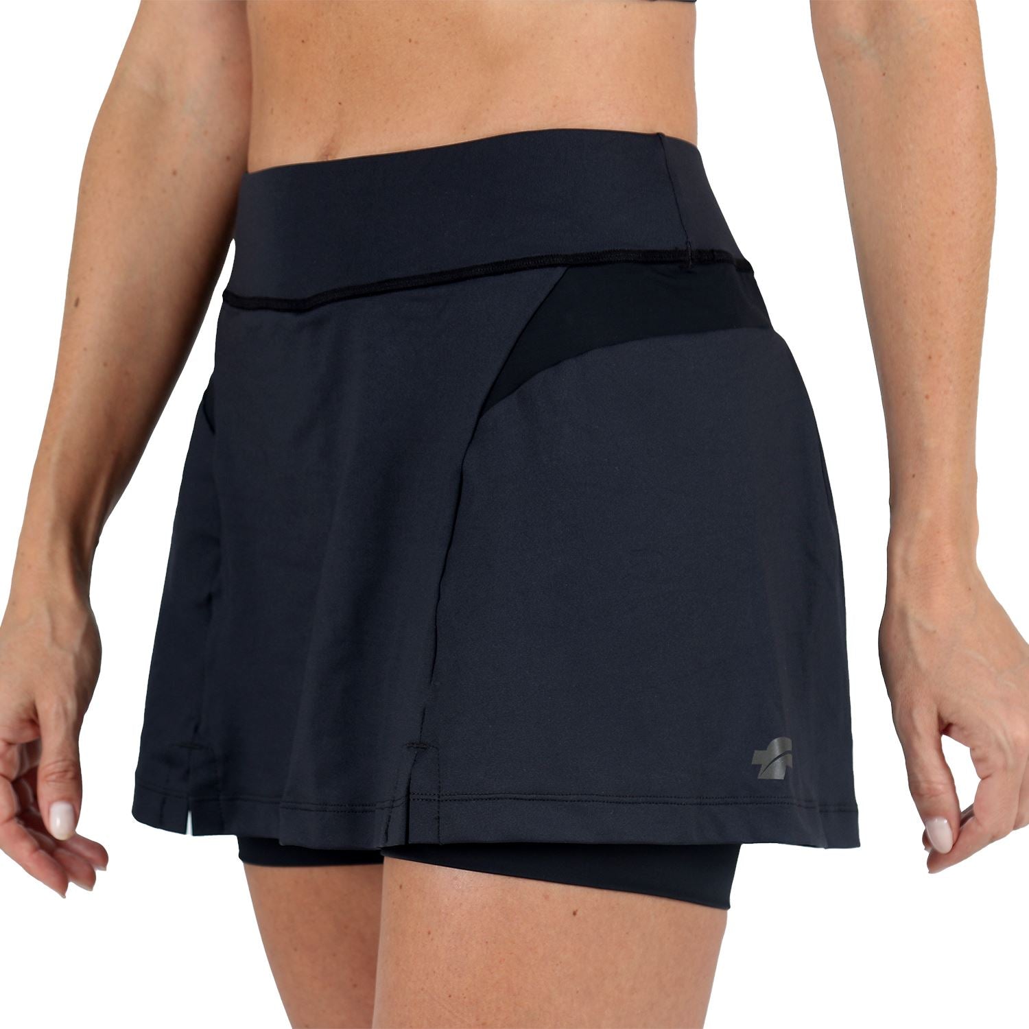 Saia Shorts l Preto Saia Shorts Feminino Fitness Parte de Baixo FLETS 