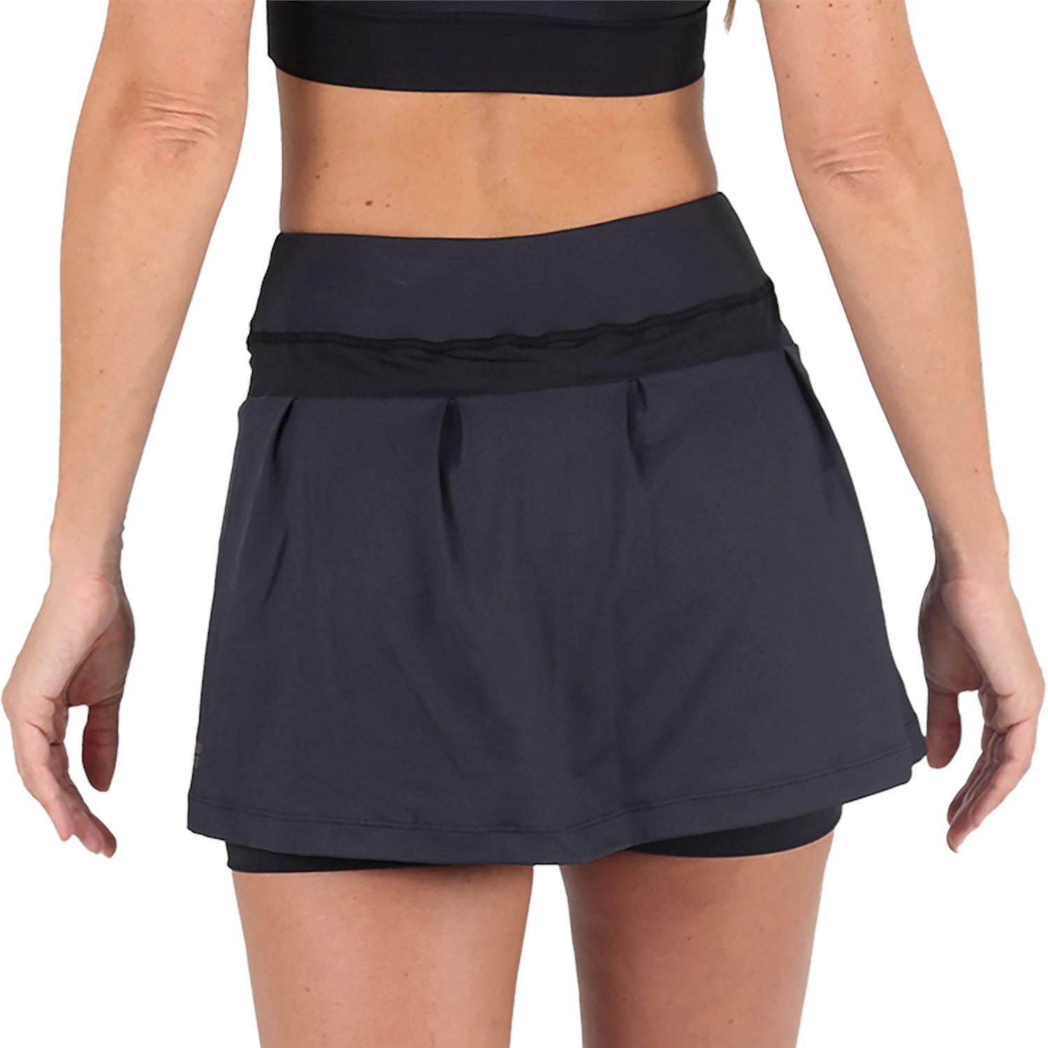 Saia Shorts l Preto Saia Shorts Feminino Fitness Parte de Baixo FLETS 