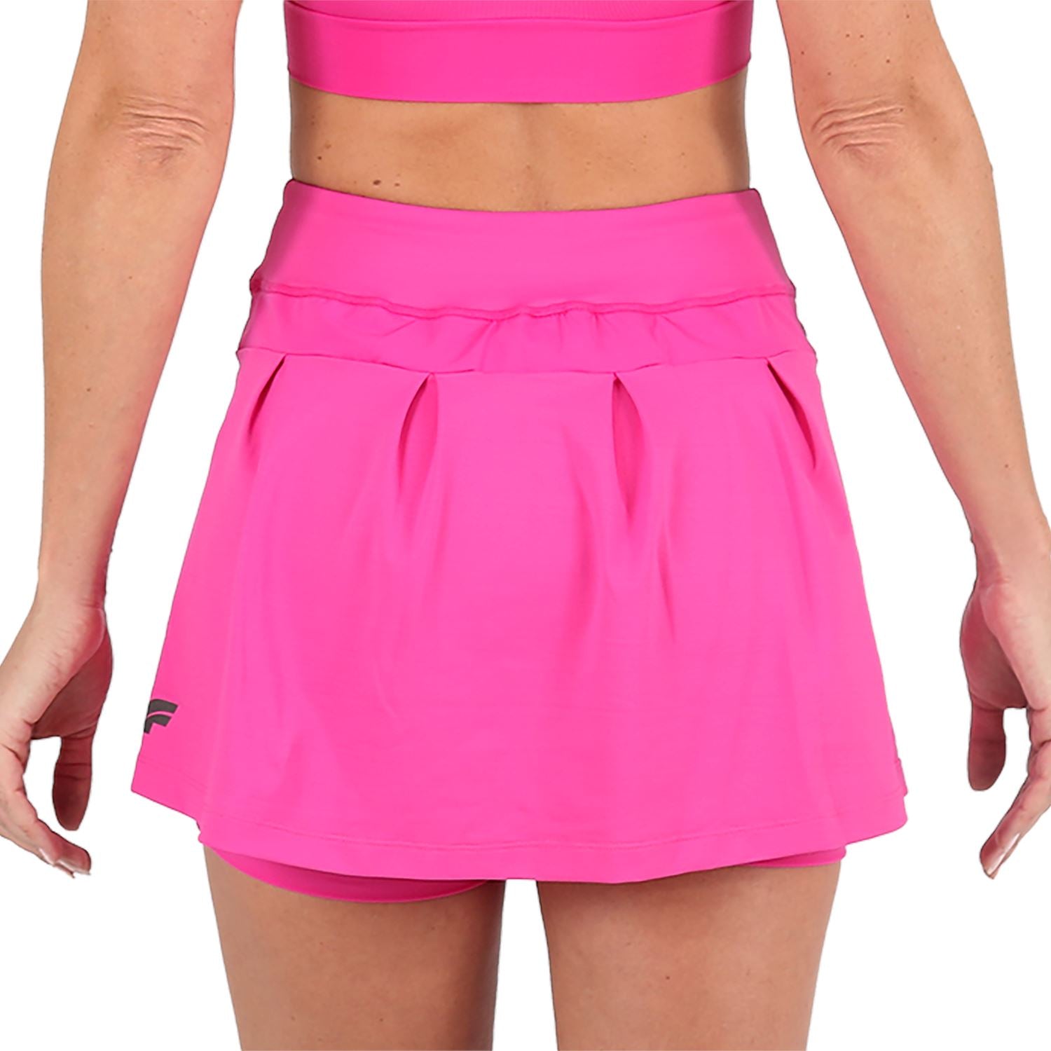 Saia Shorts l Rosa Saia Shorts Feminino Fitness Parte de Baixo FLETS 