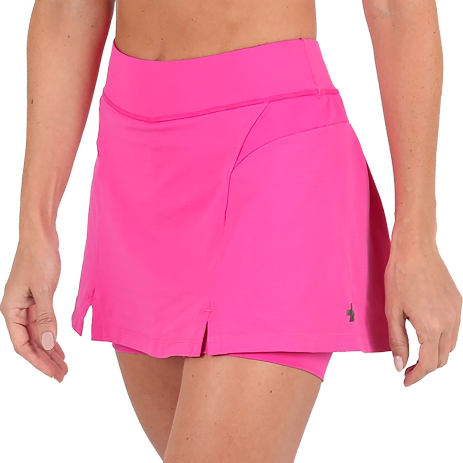 Saia Shorts l Rosa Saia Shorts Feminino Fitness Parte de Baixo FLETS 