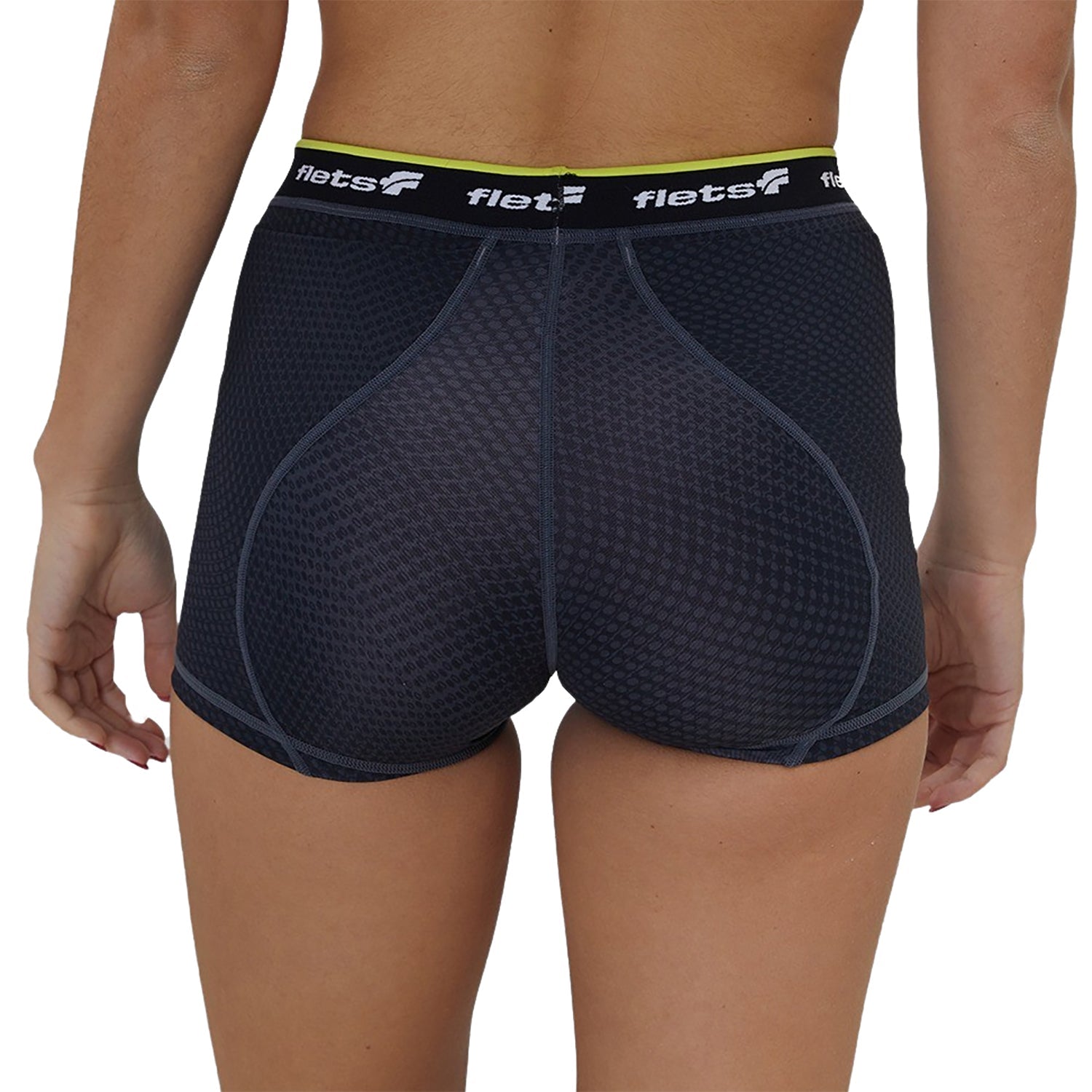 Shorts Multisport c/Bolso - FFE Detalhe VERDE l Fem Shorts Crossfit/Run Flets 