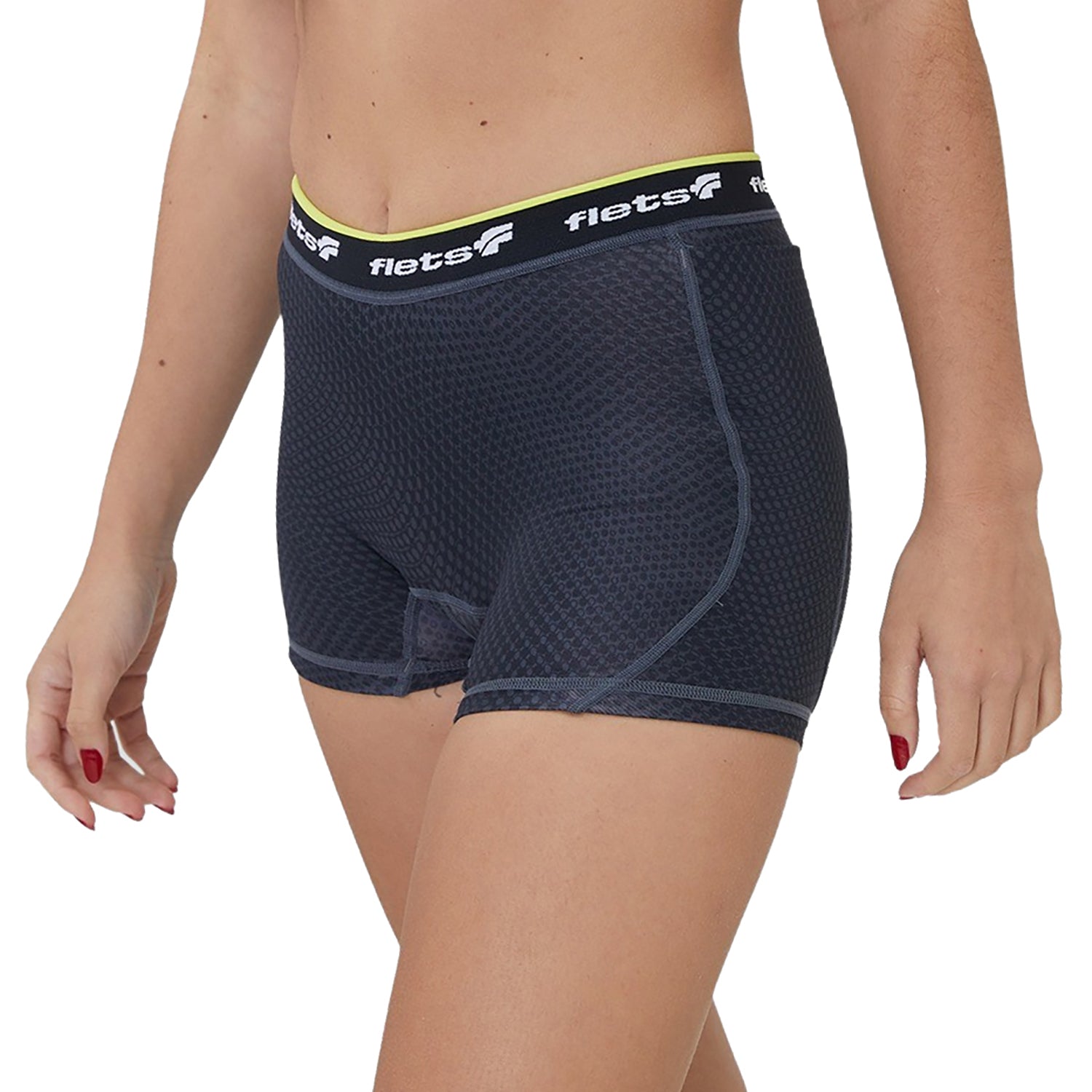 Shorts Multisport c/Bolso - FFE Detalhe VERDE l Fem Shorts Crossfit/Run Flets 
