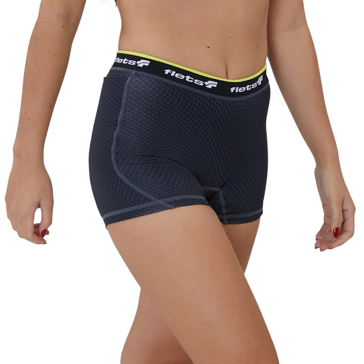 Shorts Multisport c/Bolso - FFE Detalhe VERDE l Fem Shorts Crossfit/Run Flets 