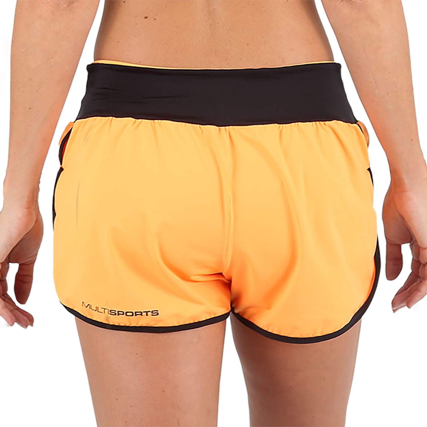 Shorts Run Fem l Laranja Shorts Crossfit/Run FLETS 