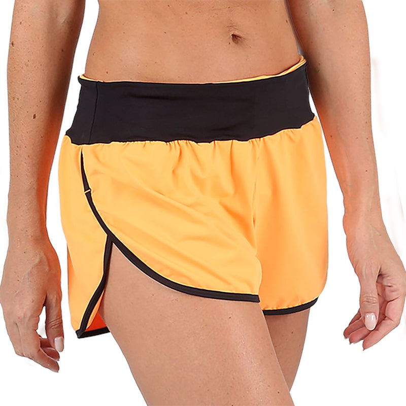 Shorts Run Fem l Laranja Shorts Crossfit/Run FLETS 