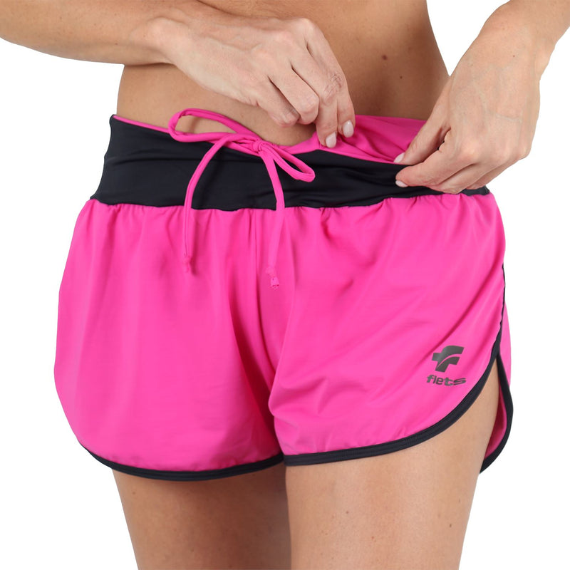 Yoga Basic Cintura Larga Shorts Esportivas Com Bolso Para Telefone