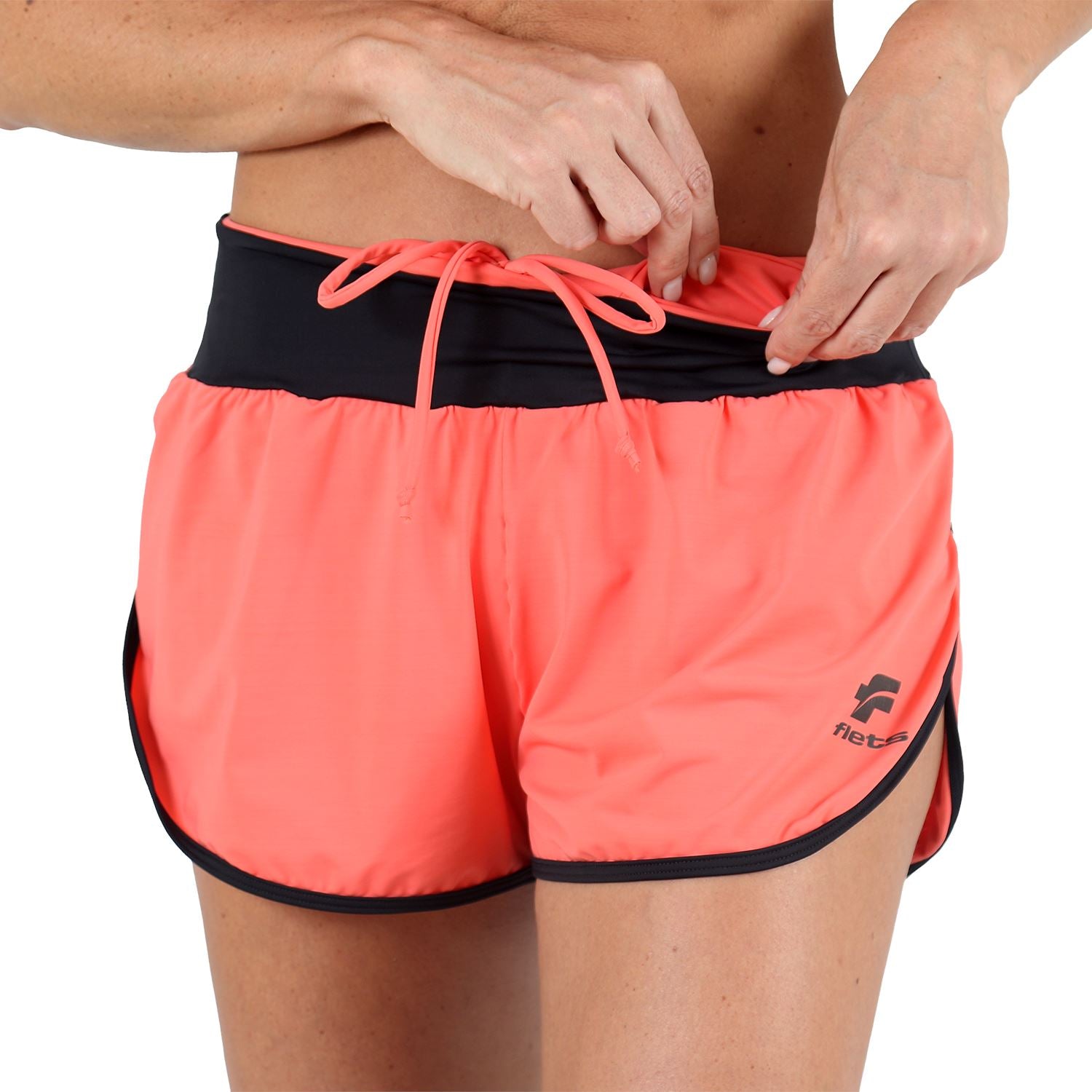 Shorts Run Fem l Salmão Shorts Crossfit/Run FLETS 
