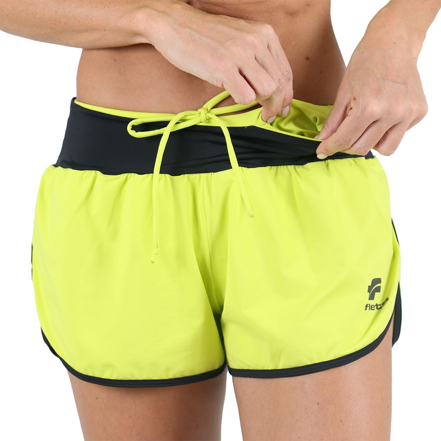 Shorts Run Feminino Verde Shorts Crossfit/Run FLETS 