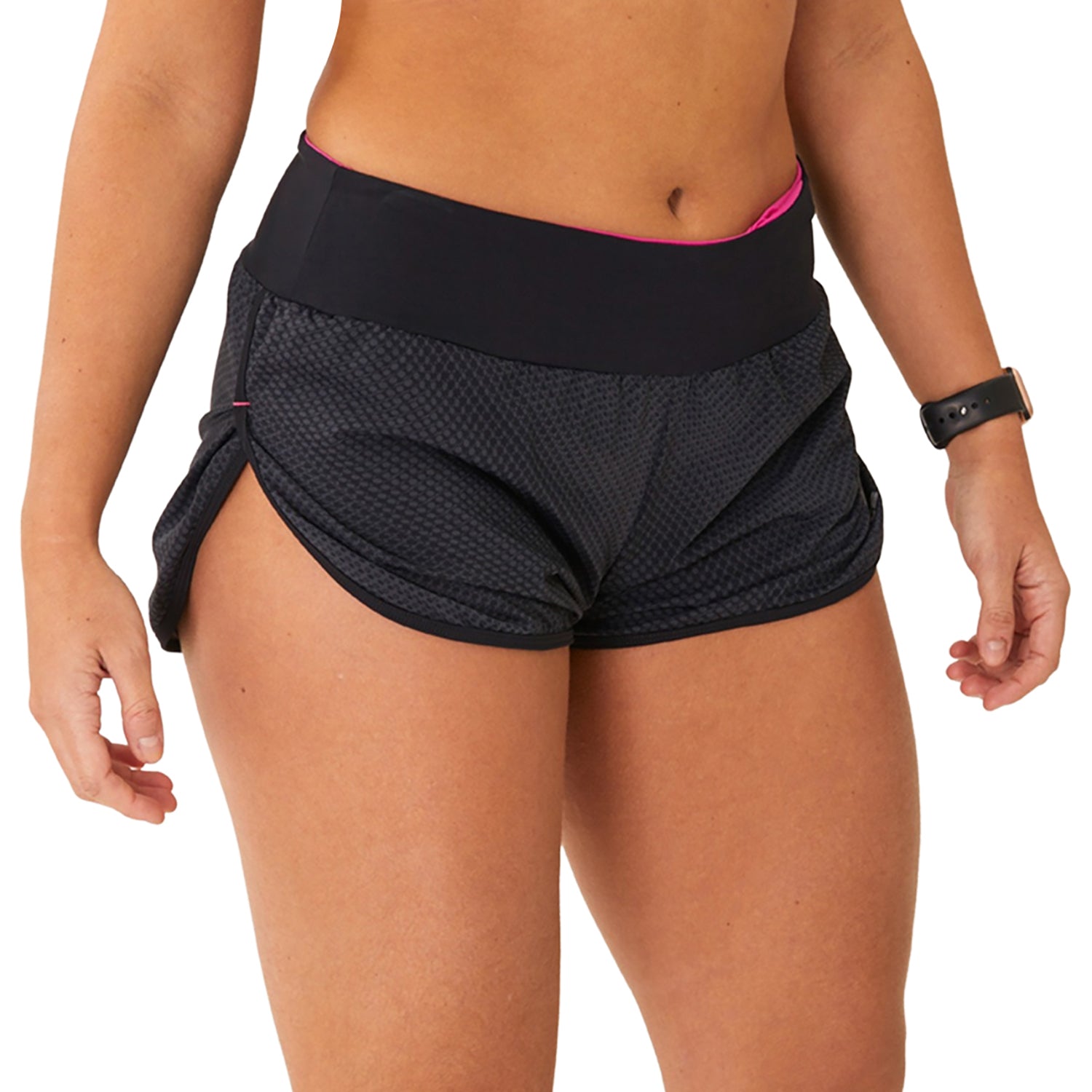 Shorts Run FFE Detalhe ROSA l Fem Shorts Crossfit/Run Flets 