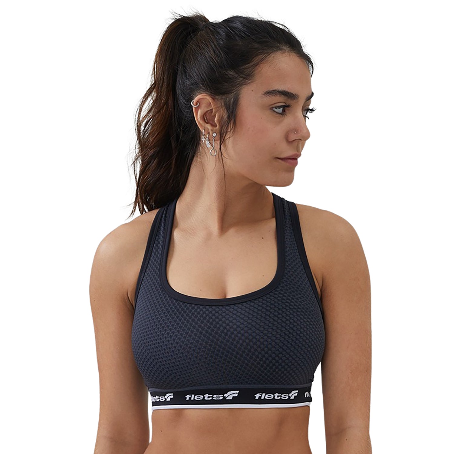 Top Costa Nadador - FFE c/detalhe BRANCO l Fem Top costa nadador Feminino Compressão Parte de Cima Flets 