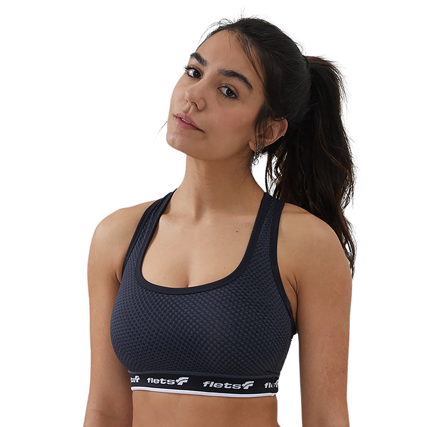 Top Costa Nadador - FFE c/detalhe BRANCO l Fem Top costa nadador Feminino Compressão Parte de Cima Flets 