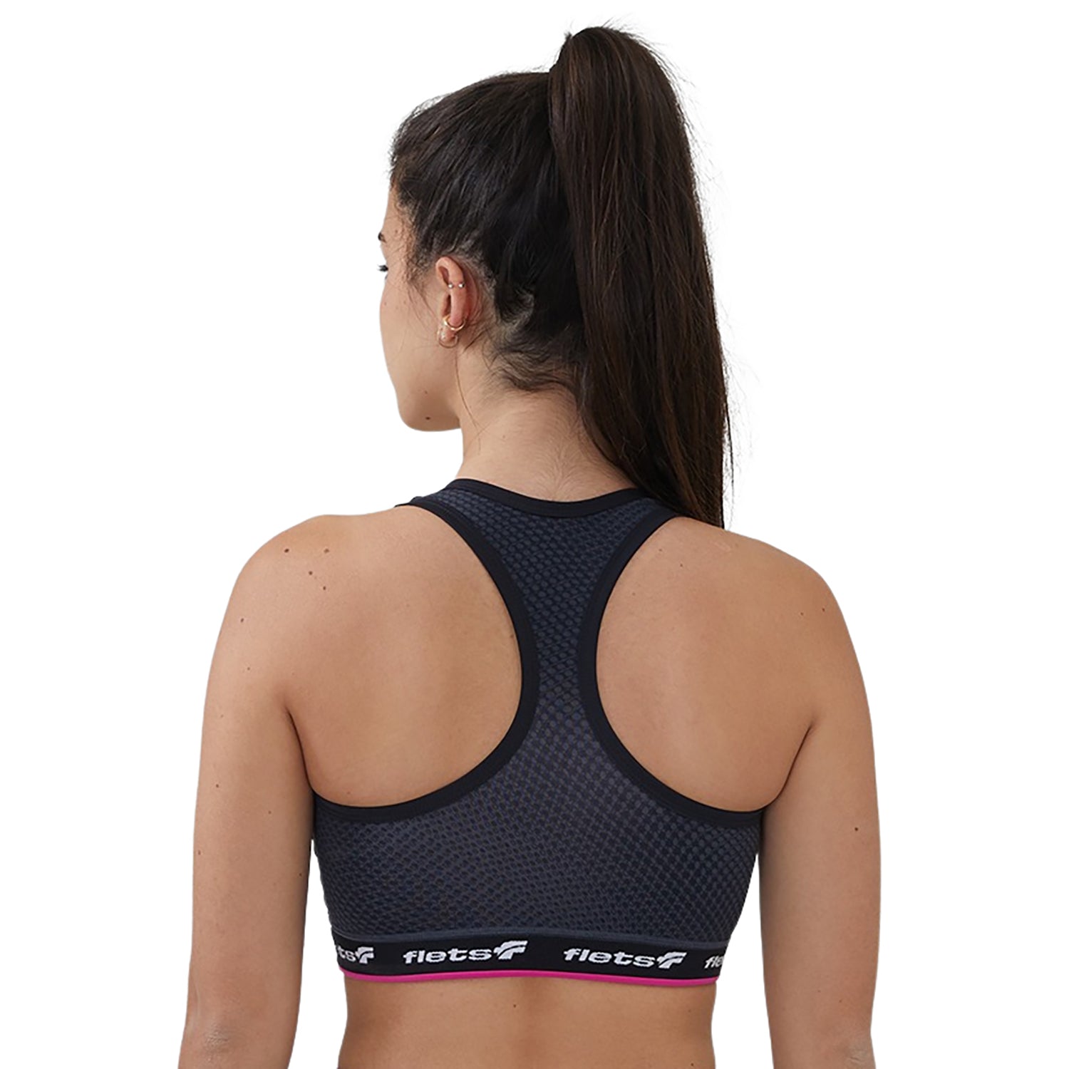 Top Costa Nadador - FFE c/detalhe ROSA l Fem Top costa nadador Feminino Compressão Parte de Cima Flets 